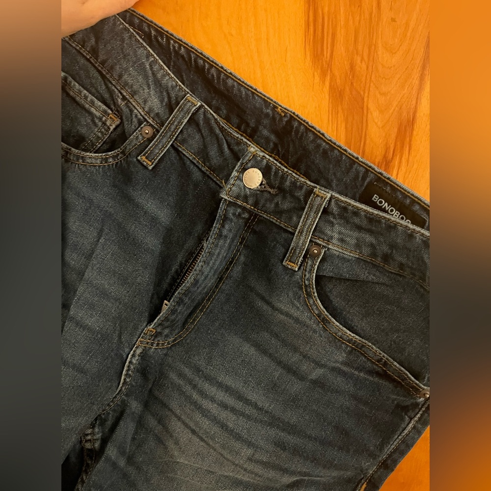 NWOT Bonobos Men’s Medium Wash Slim Tapered Leg Jeans 33/30
